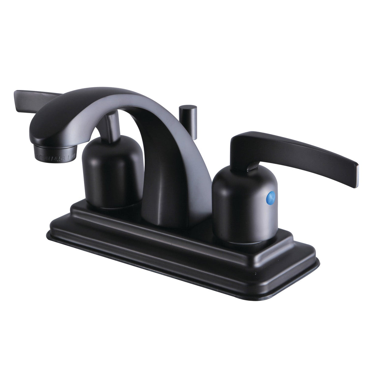 Centurion KB4645EFL Two-Handle 3-Hole Deck Mount 4" Centerset Bathroom Faucet with Plastic Pop-Up, Oil Rubbed Bronze