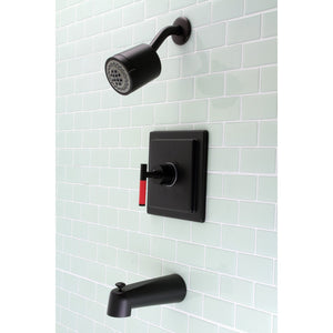 Kaiser KB4650CKL Single-Handle 3-Hole Wall Mount Tub and Shower Faucet, Matte Black