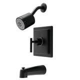Kaiser KB4650CKL Single-Handle 3-Hole Wall Mount Tub and Shower Faucet, Matte Black