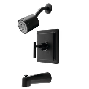 Kaiser KB4650CKL Single-Handle 3-Hole Wall Mount Tub and Shower Faucet, Matte Black