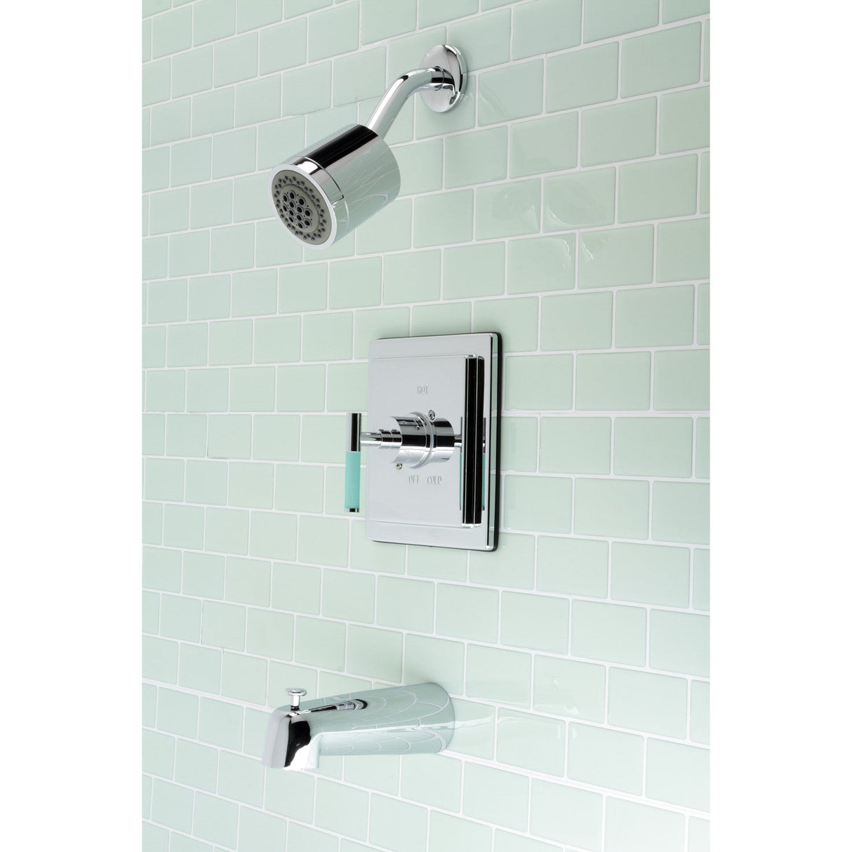 Kaiser KB4651CKL Single-Handle 3-Hole Wall Mount Tub and Shower Faucet, Polished Chrome