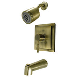 Concord KB4653DL Single-Handle 3-Hole Wall Mount Tub and Shower Faucet, Antique Brass