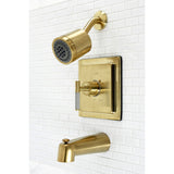 Kaiser KB4657CKL Single-Handle 3-Hole Wall Mount Tub and Shower Faucet, Brushed Brass