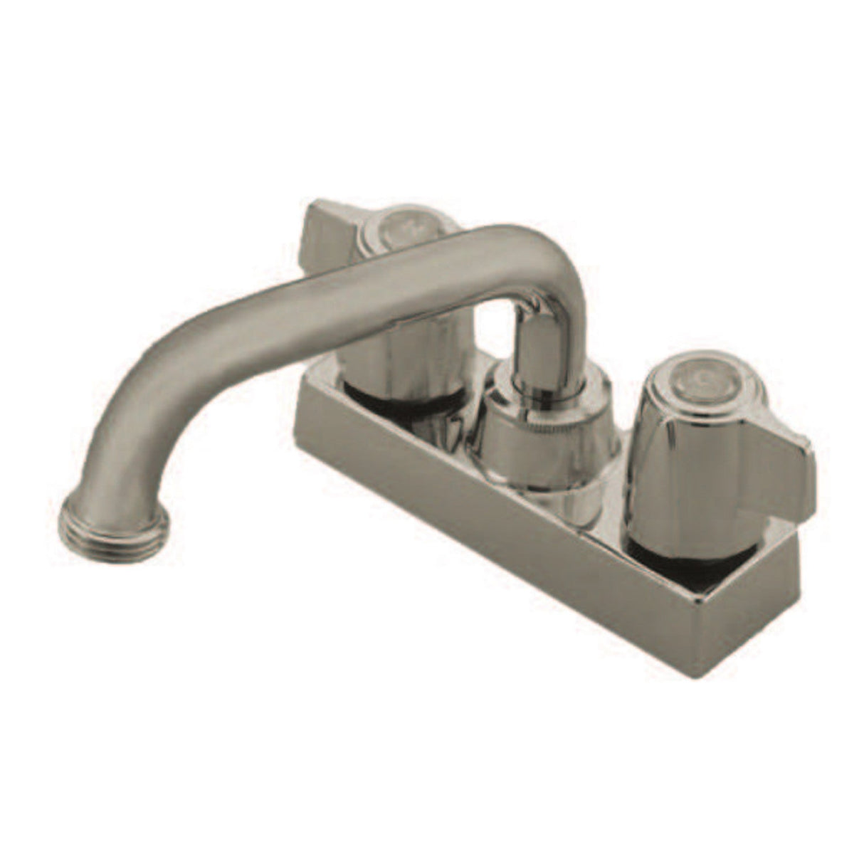 KB470SN Two-Handle 2-Hole Deck Mount Laundry Faucet, Brushed Nickel