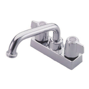 KB470 Two-Handle 2-Hole Deck Mount Laundry Faucet, Polished Chrome