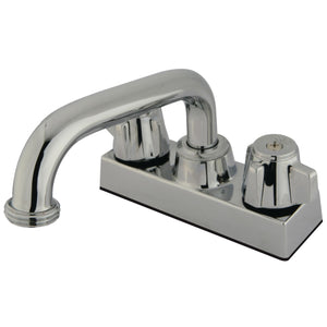 KB471 Two-Handle 2-Hole Deck Mount Laundry Faucet, Polished Chrome
