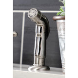 Metropolitan KB4728BXSP Two-Handle 4-Hole Deck Mount 8" Centerset Kitchen Faucet with Side Sprayer, Brushed Nickel