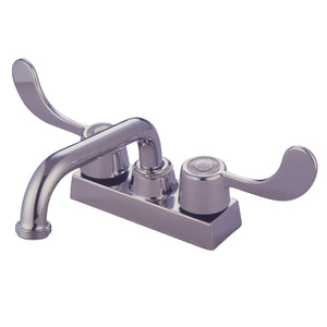 KB481 Two-Handle 2-Hole Deck Mount Laundry Faucet, Polished Chrome