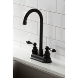 Victorian KB490AL Two-Handle 2-Hole Deck Mount Bar Faucet, Matte Black