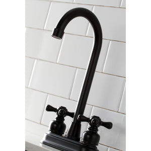 Victorian KB490AX Two-Handle 2-Hole Deck Mount Bar Faucet, Matte Black