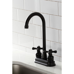 Victorian KB490AX Two-Handle 2-Hole Deck Mount Bar Faucet, Matte Black