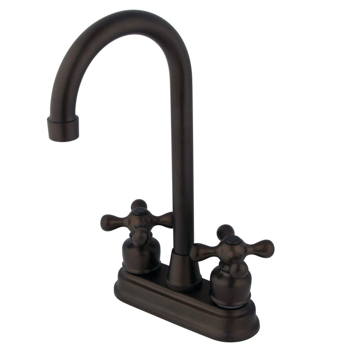 KB495AX Two-Handle 2-Hole Deck Mount Bar Faucet, Oil Rubbed Bronze