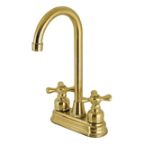 Victorian KB497AXSB Two-Handle 2-Hole Deck Mount Bar Faucet, Brushed Brass