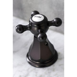 Metropolitan KB4985BX Two-Handle 3-Hole Deck Mount Widespread Bathroom Faucet with Plastic Pop-Up, Oil Rubbed Bronze