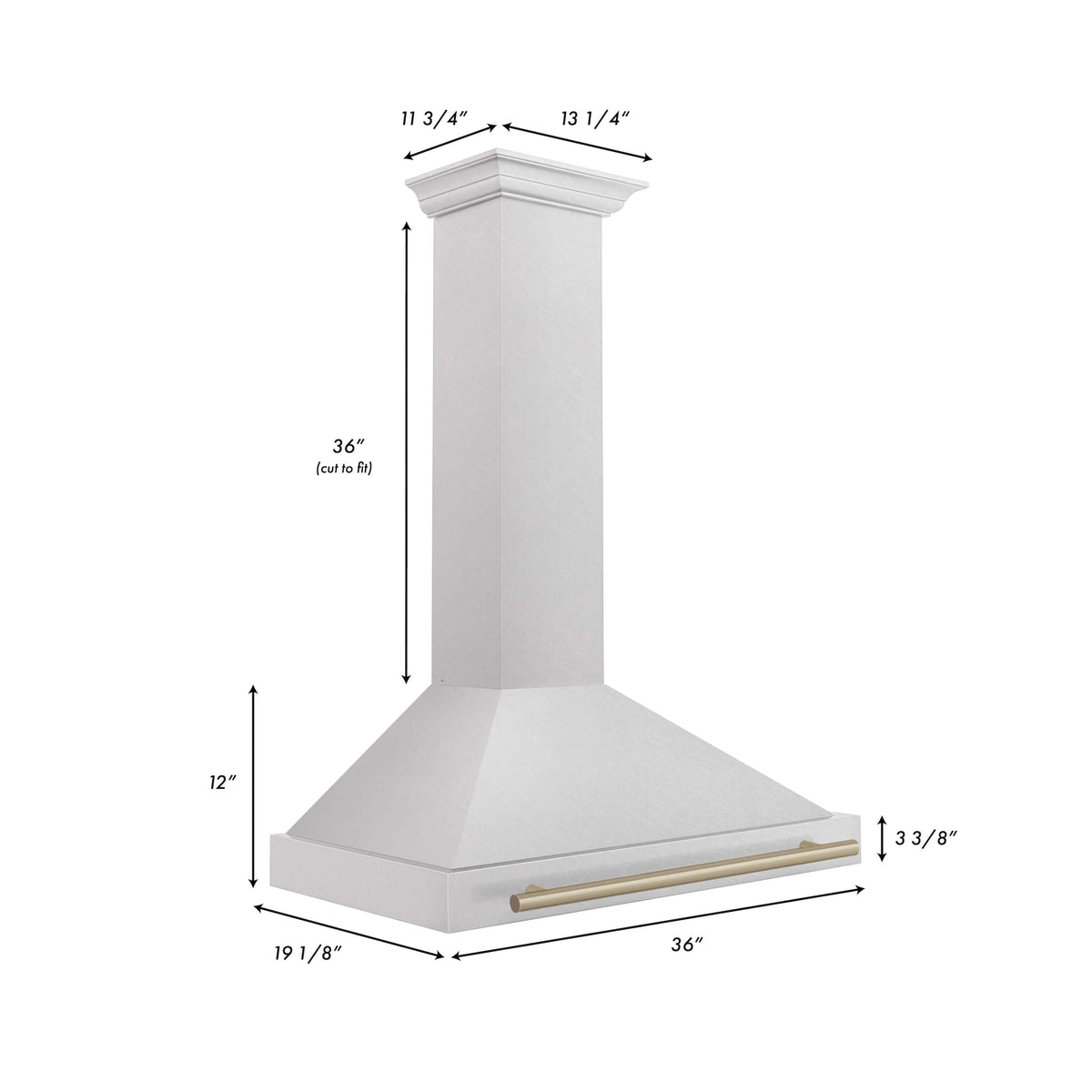 ZLINE Autograph Edition 36 in. Fingerprint Resistant Stainless Steel Range Hood with Accents (KB4SNZ-36)