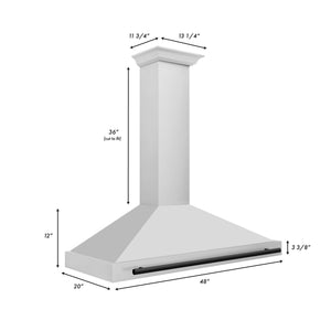 ZLINE Autograph Edition 48 in. Stainless Steel Range Hood with Stainless Steel Shell and Accents (KB4STZ-48)