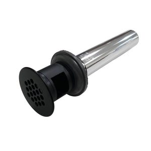 Trimscape KB5000MB Brass Grid Bathroom Sink Drain with Overflow, 17 Gauge, Matte Black