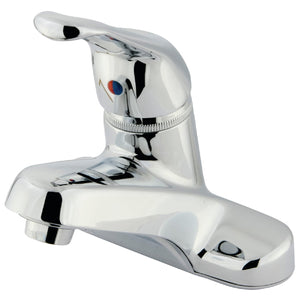 Wyndham KB511LP Single-Handle 3-Hole Deck Mount 4" Centerset Bathroom Faucet, Polished Chrome