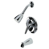 Chatham KB531L Single-Handle 3-Hole Wall Mount Tub and Shower Faucet, Polished Chrome