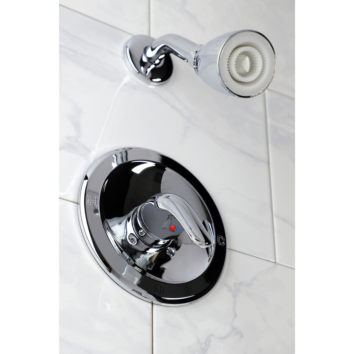 KB531LSO Single-Handle 2-Hole Wall Mount Shower Faucet, Polished Chrome