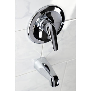 KB531LTO Single-Handle 2-Hole Wall Mount Tub and Shower Faucet Tub Only, Polished Chrome