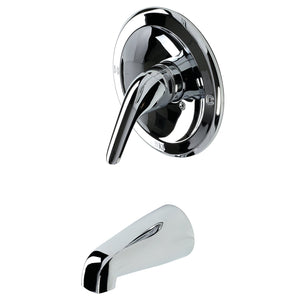 KB531LTO Single-Handle 2-Hole Wall Mount Tub and Shower Faucet Tub Only, Polished Chrome