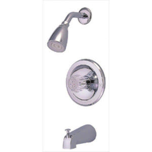 Americana KB531 Single-Handle 3-Hole Wall Mount Tub and Shower Faucet, Polished Chrome