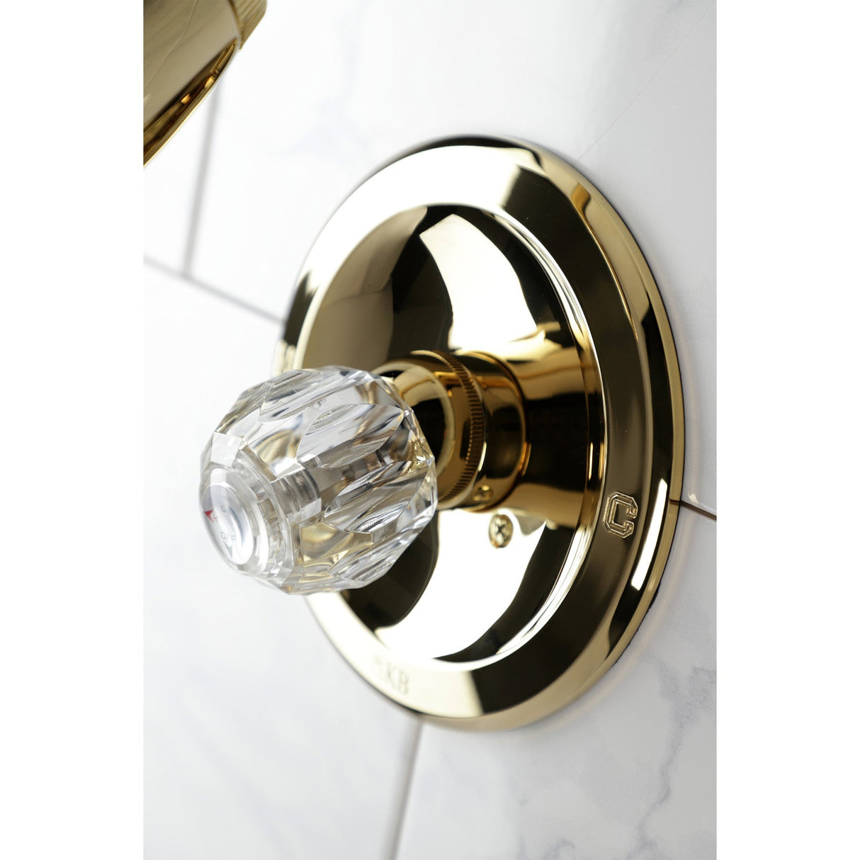 KB532SO Single-Handle 2-Hole Wall Mount Shower Faucet, Polished Brass