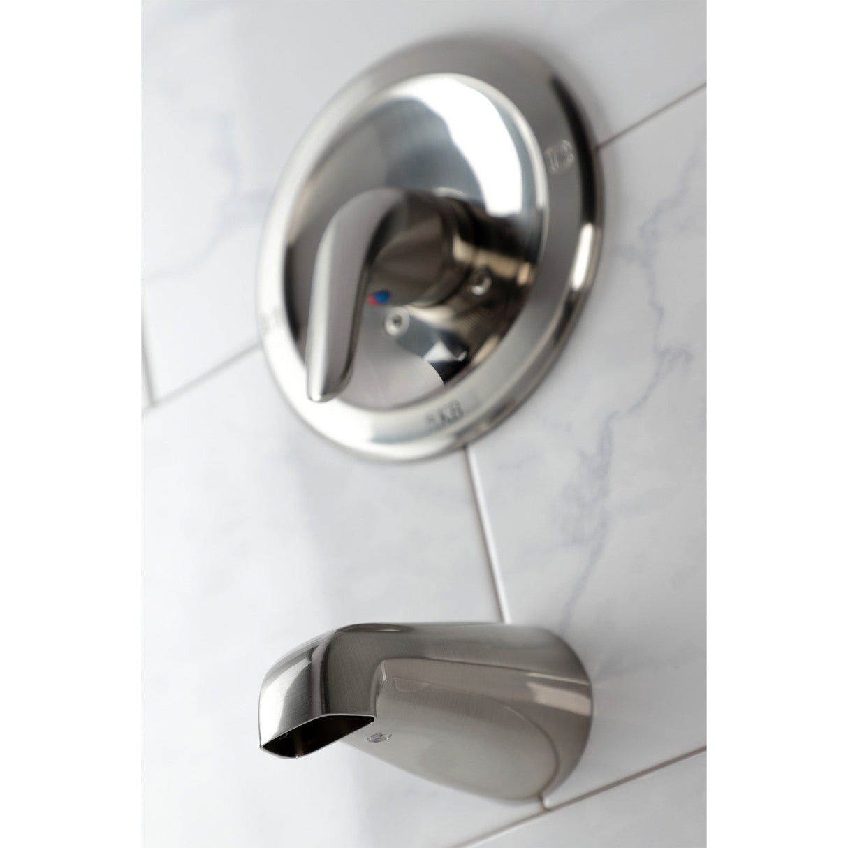 KB538LTO Single-Handle 2-Hole Wall Mount Tub and Shower Faucet Tub Only, Brushed Nickel