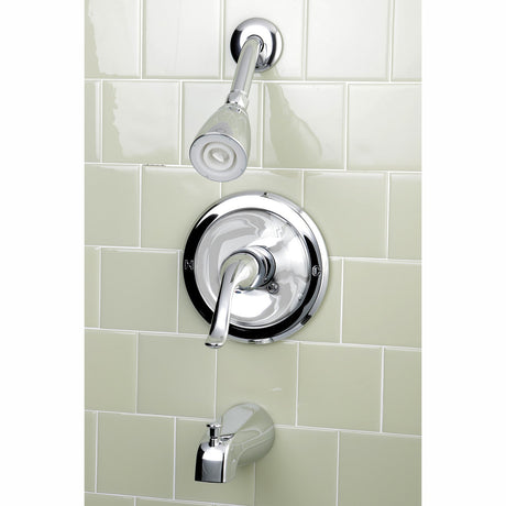 Yosemite KB5531YL Single-Handle 3-Hole Wall Mount Tub and Shower Faucet, Polished Chrome