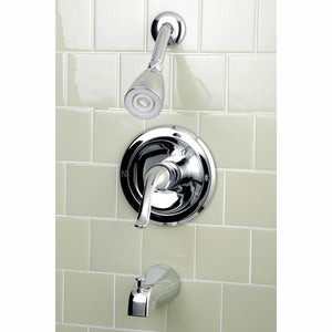 Yosemite KB5531YL Single-Handle 3-Hole Wall Mount Tub and Shower Faucet, Polished Chrome