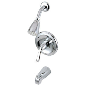Yosemite KB5531YL Single-Handle 3-Hole Wall Mount Tub and Shower Faucet, Polished Chrome