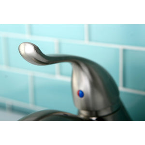 Yosemite KB5548YL Single-Handle 3-Hole Deck Mount 4" Centerset Bathroom Faucet with Plastic Pop-Up, Brushed Nickel