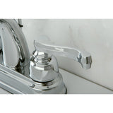 Vintage KB5611FL Two-Handle 3-Hole Deck Mount 4" Centerset Bathroom Faucet with Plastic Pop-Up, Polished Chrome