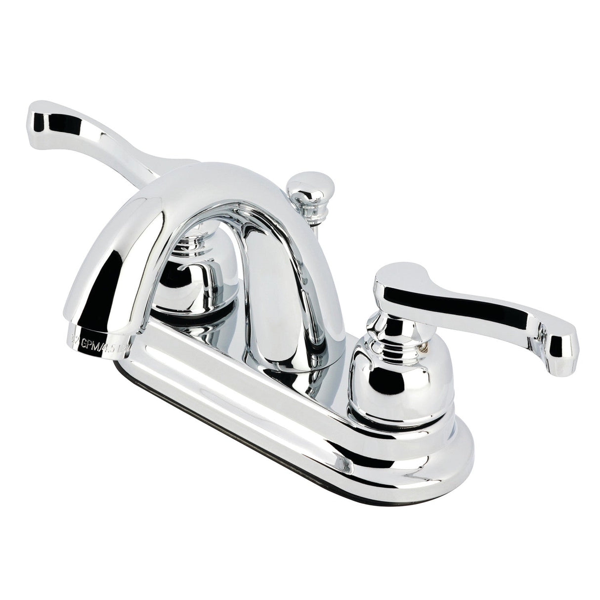 Vintage KB5611FL Two-Handle 3-Hole Deck Mount 4" Centerset Bathroom Faucet with Plastic Pop-Up, Polished Chrome