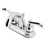 Vintage KB5611FL Two-Handle 3-Hole Deck Mount 4" Centerset Bathroom Faucet with Plastic Pop-Up, Polished Chrome