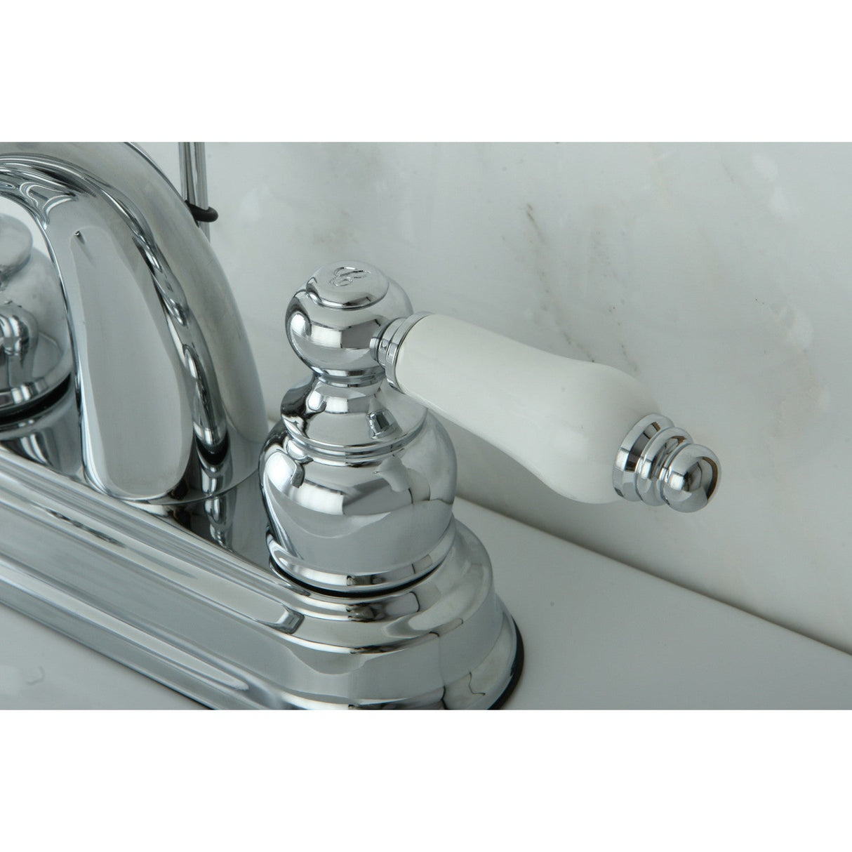 Restoration KB5611PL Two-Handle 3-Hole Deck Mount 4" Centerset Bathroom Faucet, Polished Chrome