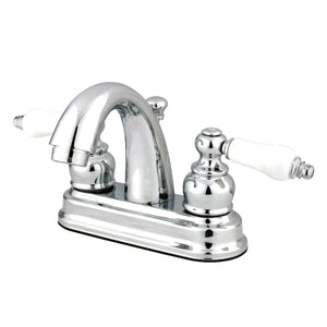 Restoration KB5611PL Two-Handle 3-Hole Deck Mount 4" Centerset Bathroom Faucet, Polished Chrome