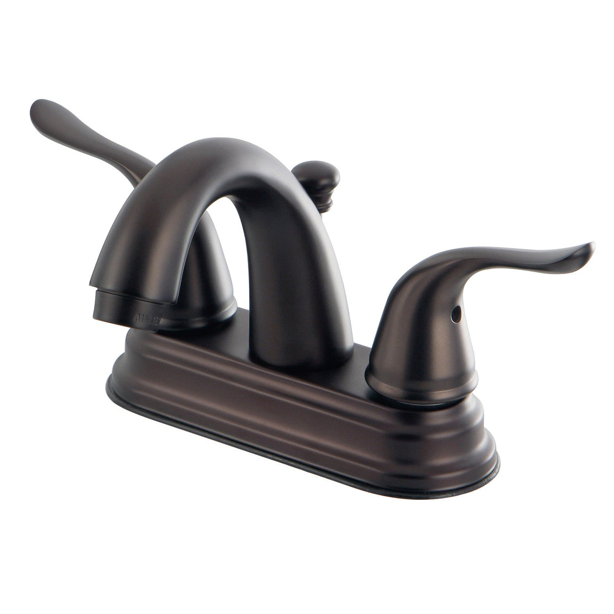 Yosemite KB5615YL Two-Handle 3-Hole Deck Mount 4" Centerset Bathroom Faucet with Plastic Pop-Up, Oil Rubbed Bronze
