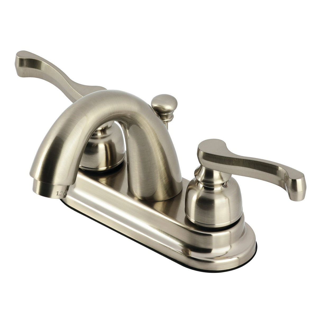 Vintage KB5618FL Two-Handle 3-Hole Deck Mount 4" Centerset Bathroom Faucet with Plastic Pop-Up, Brushed Nickel