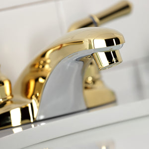 Magellan KB622LP Two-Handle 3-Hole Deck Mount 4" Centerset Bathroom Faucet, Polished Brass
