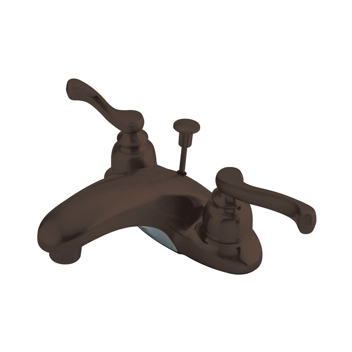 Magellan KB625FL Two-Handle 3-Hole Deck Mount 4" Centerset Bathroom Faucet with Plastic Pop-Up, Oil Rubbed Bronze