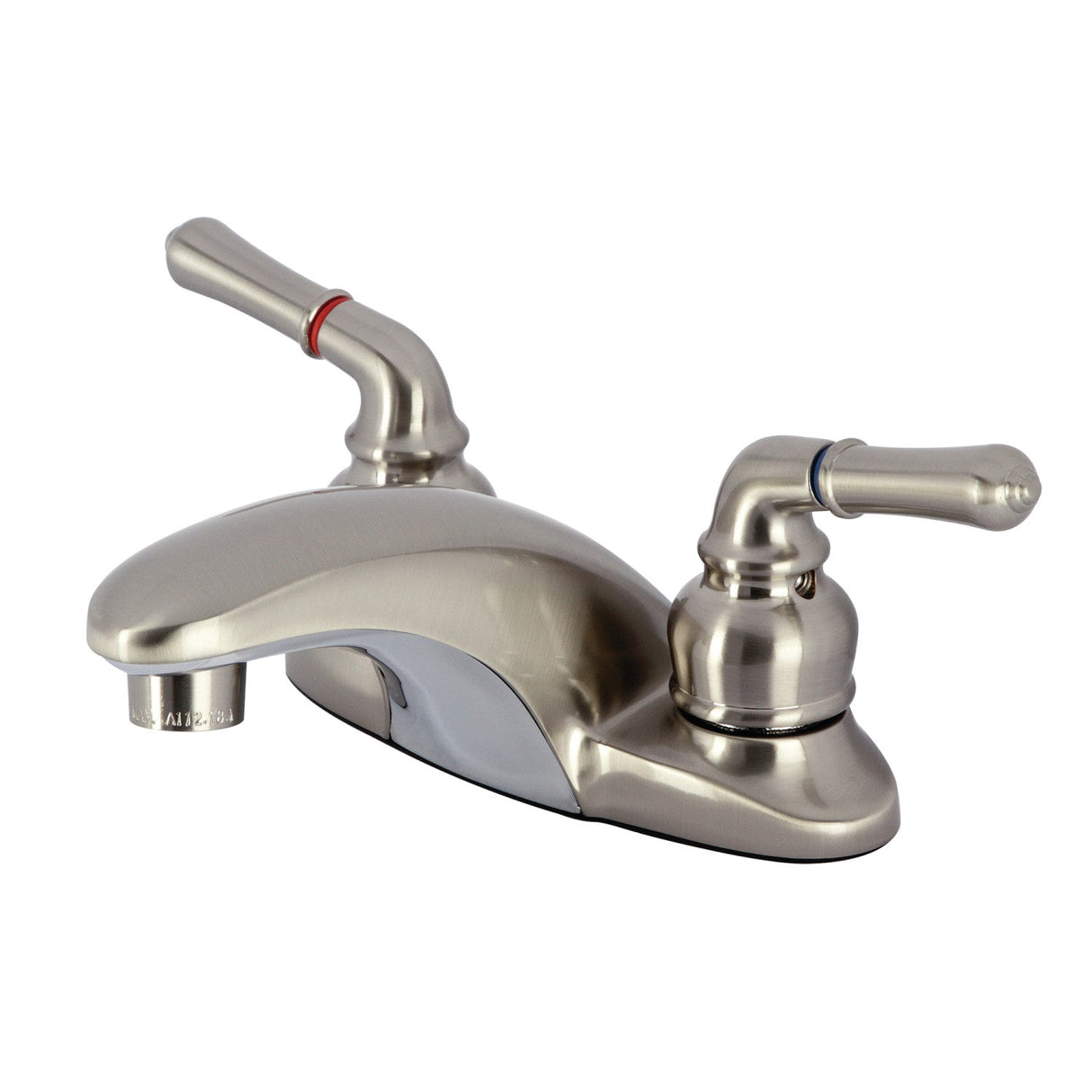 Magellan KB628LP Two-Handle 3-Hole Deck Mount 4" Centerset Bathroom Faucet, Brushed Nickel