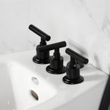 Manhattan KB6320CML Three-Handle Vertical Spray Bidet Faucet with Brass Pop-Up, Matte Black