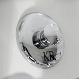 Kaiser KB6321CKL Three-Handle Vertical Spray Bidet Faucet with Brass Pop-Up, Polished Chrome