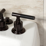 Kaiser KB6325CKL Three-Handle Vertical Spray Bidet Faucet with Brass Pop-Up, Oil Rubbed Bronze