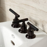 Kaiser KB6325CKL Three-Handle Vertical Spray Bidet Faucet with Brass Pop-Up, Oil Rubbed Bronze