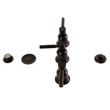 Concord KB6325DL Three-Handle Vertical Spray Bidet Faucet with Brass Pop-Up, Oil Rubbed Bronze