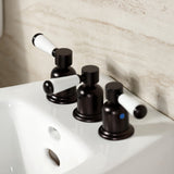 Paris KB6325DPL Three-Handle Vertical Spray Bidet Faucet with Brass Pop-Up, Oil Rubbed Bronze