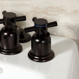 Concord KB6325DX Three-Handle Vertical Spray Bidet Faucet with Brass Pop-Up, Oil Rubbed Bronze